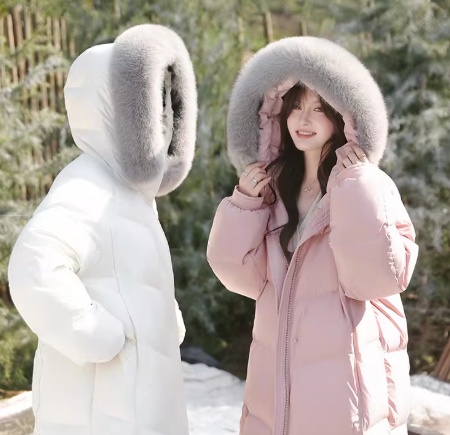 梅子熟了「黑金MAX」高定级90白鹅绒狐狸毛大毛领派克鹅绒羽绒服